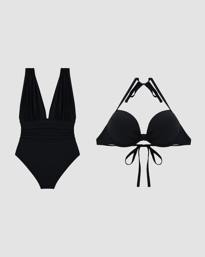 Lumira Boutique | Karina Maillot de bain sculptant V avec effet ventre plat