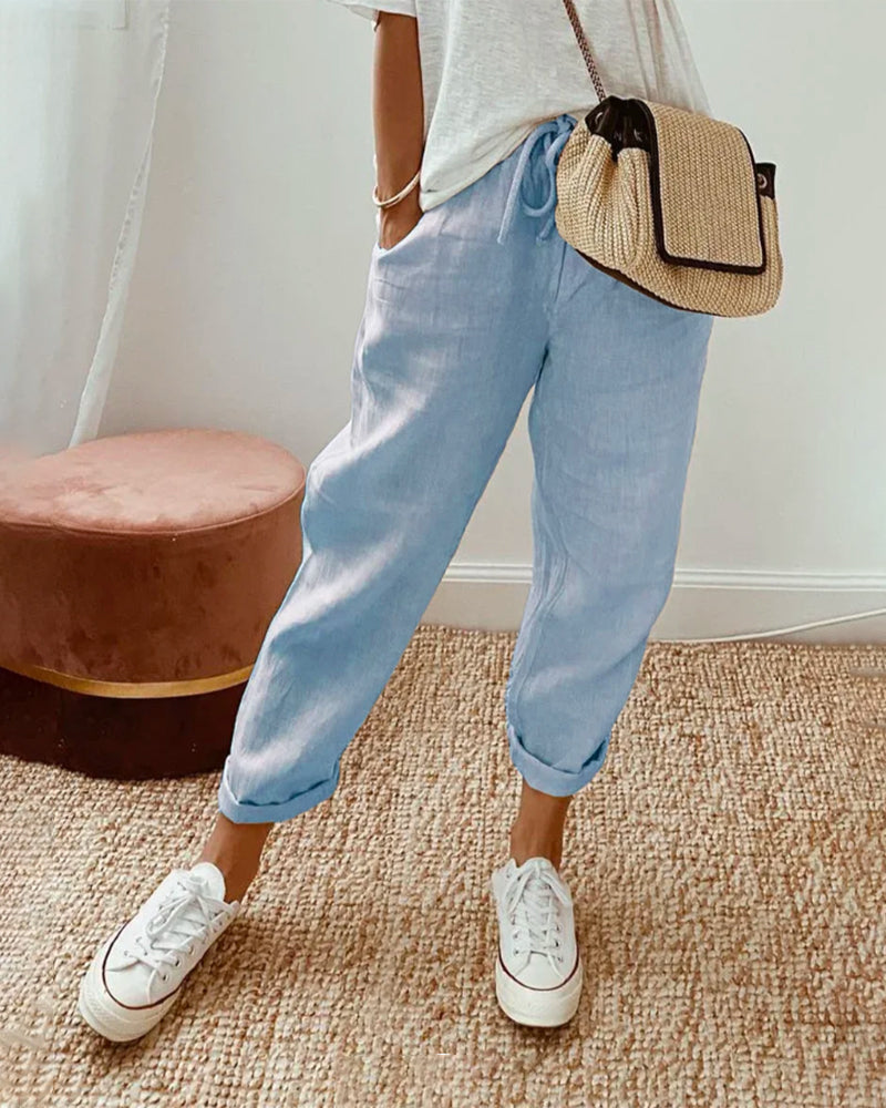 Lumira Boutique | Pantalon Agatha Décontracté & Élégant
