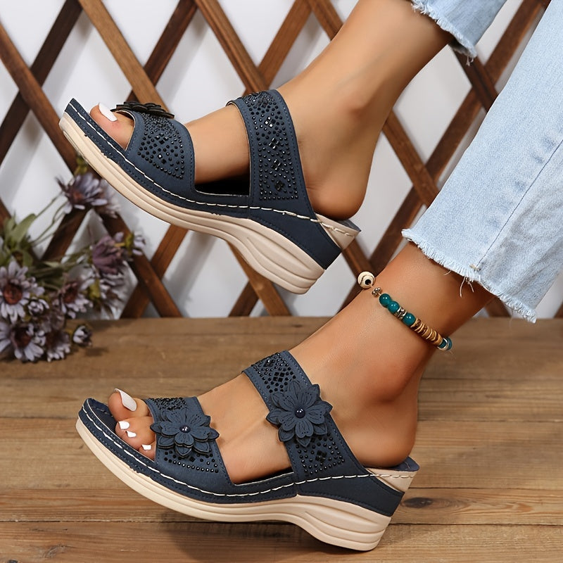DELACROIX | Rosalie Comfort Wedge Sandals
