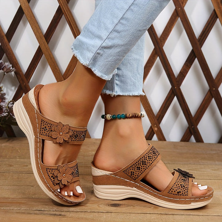 DELACROIX | Rosalie Comfort Wedge Sandals