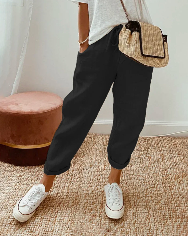 Lumira Boutique | Pantalon Agatha Décontracté & Élégant