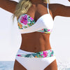 Bikini style bralette avec motif contrasté