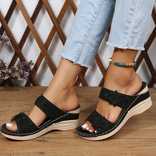 DELACROIX | Rosalie Comfort Wedge Sandals