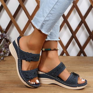 DELACROIX | Rosalie Comfort Wedge Sandals