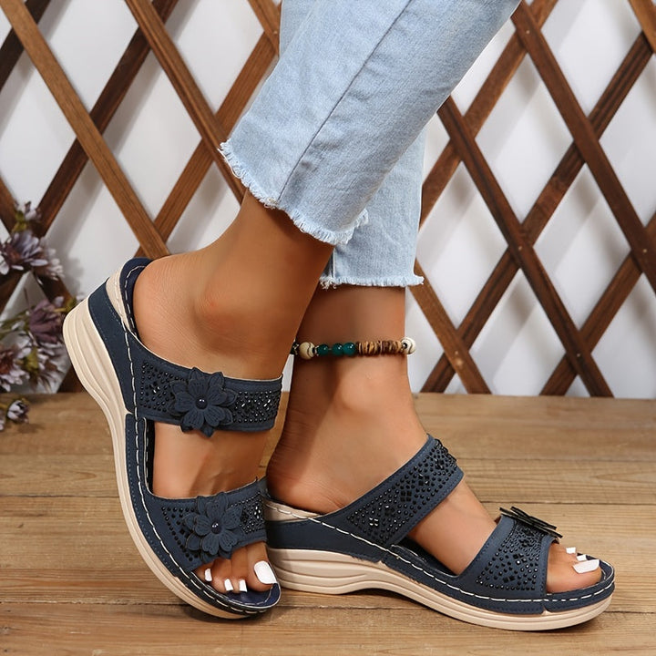 DELACROIX | Rosalie Comfort Wedge Sandals