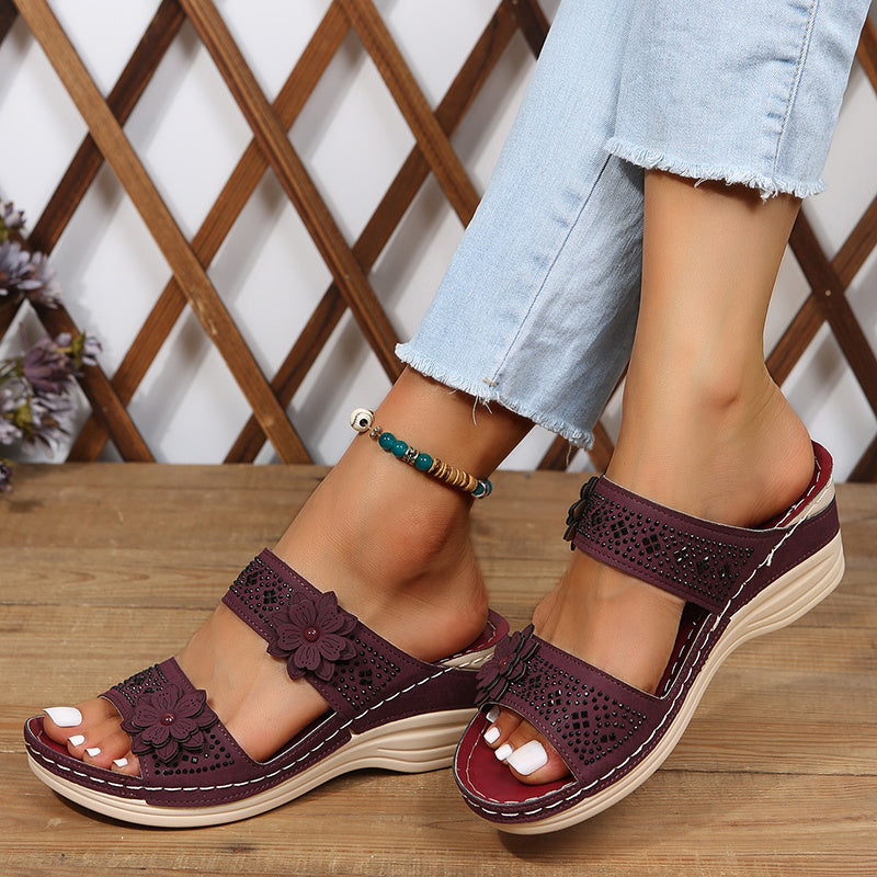 DELACROIX | Rosalie Comfort Wedge Sandals
