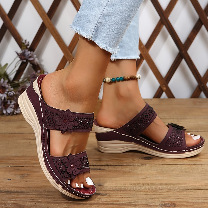 DELACROIX | Rosalie Comfort Wedge Sandals