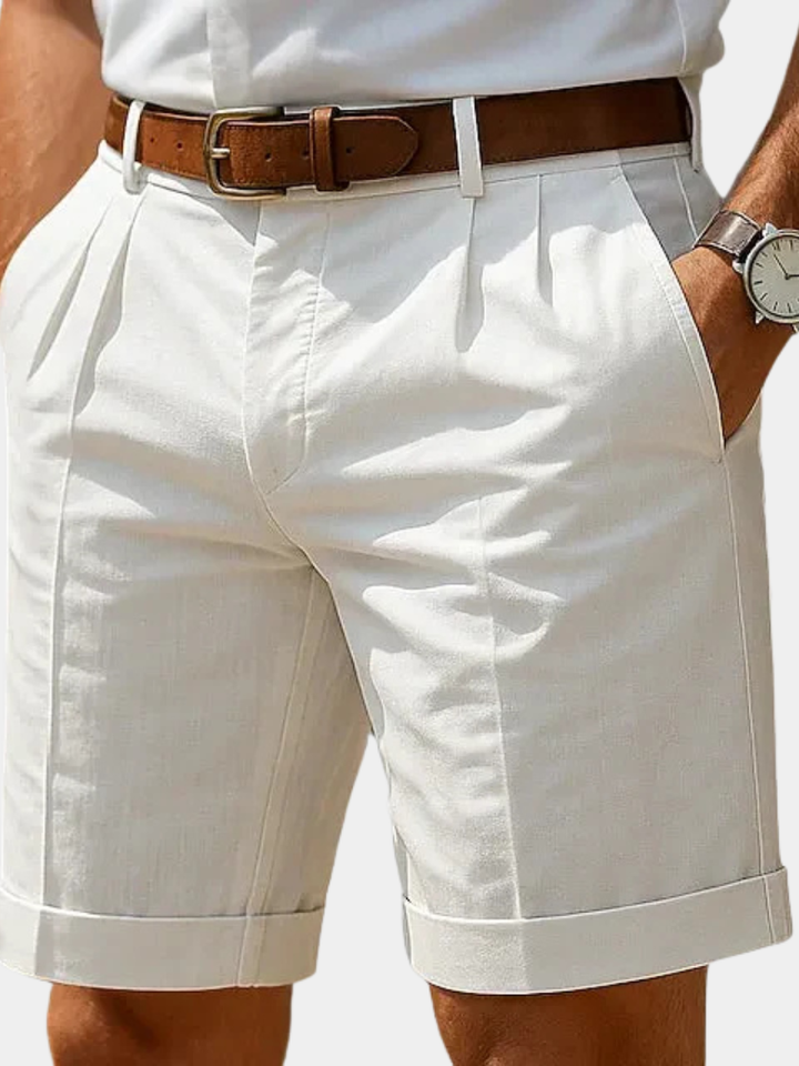 Lumira Boutique | Pantalon Court Élegant en pli pour hommes
