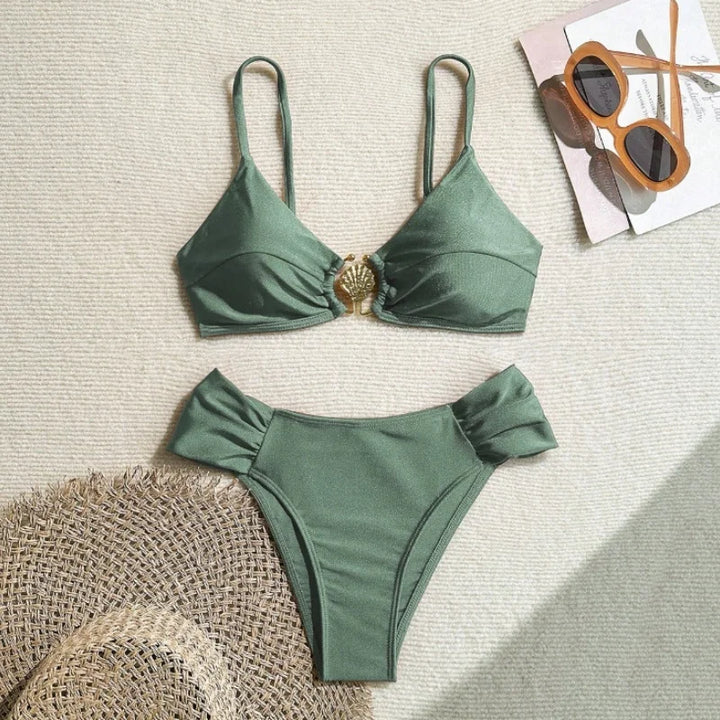 Bikini Élise - Taille haute et effet push-up