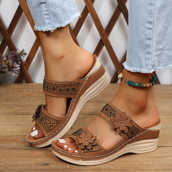 DELACROIX | Rosalie Comfort Wedge Sandals