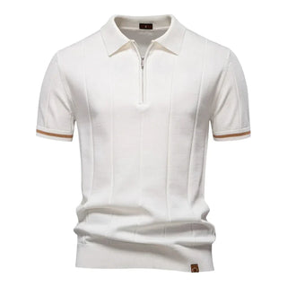 AURELIO™ | Polo à Rayures avec Col Zippé
