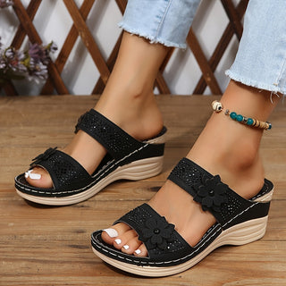 DELACROIX | Rosalie Comfort Wedge Sandals
