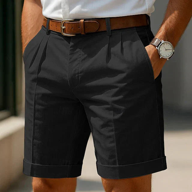 Lumira Boutique | Pantalon Court Élegant en pli pour hommes
