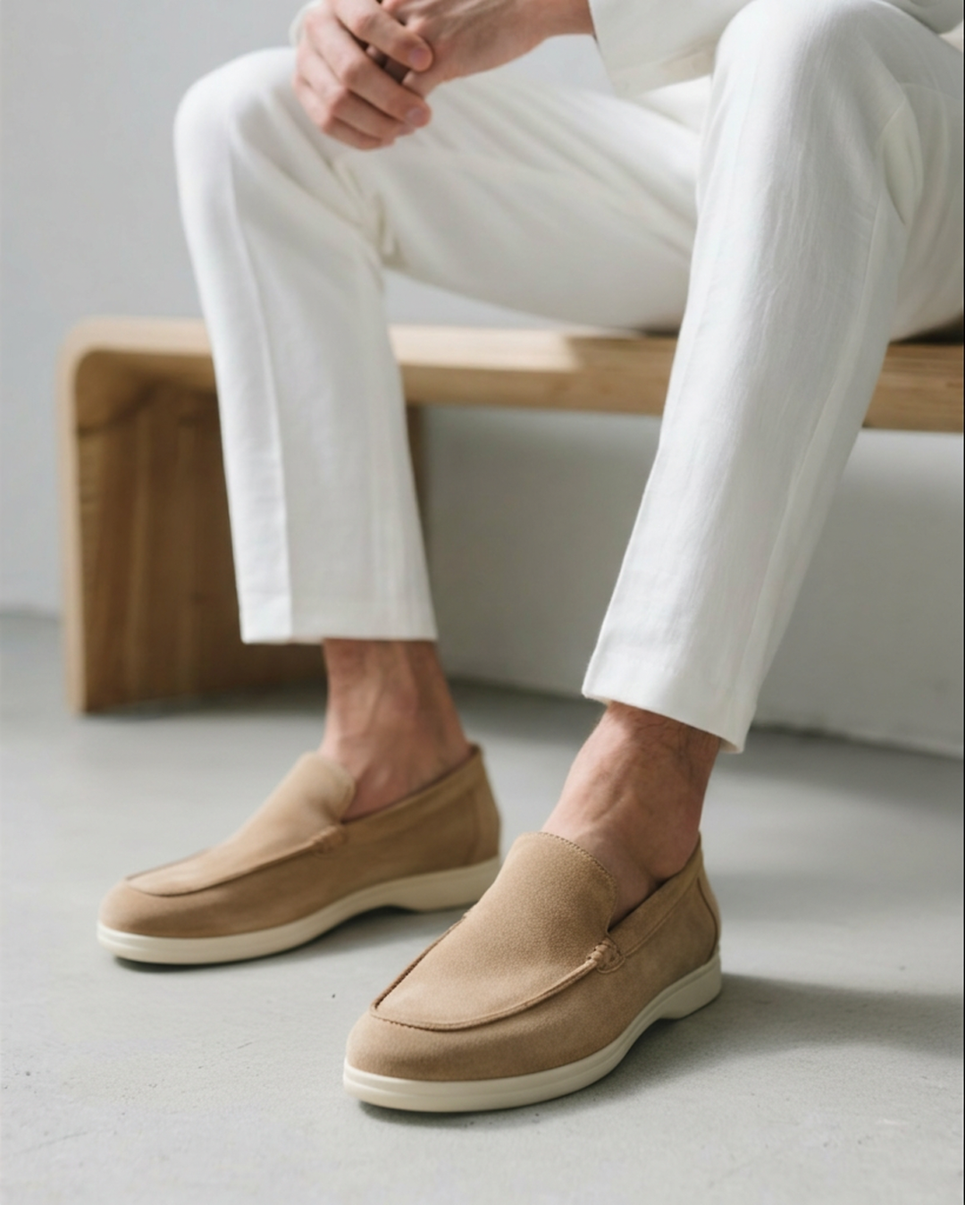 Lumira Boutique | Jean Mocassins en daim